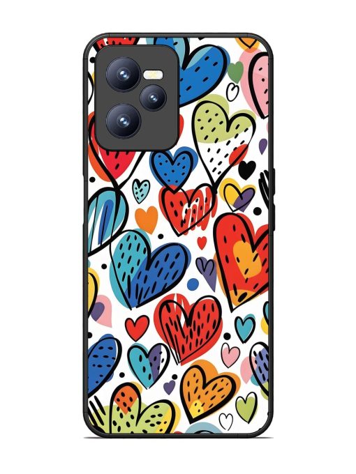 Heartfelt Harmony Glossy Soft Edge Case for Realme C35 Chachhi