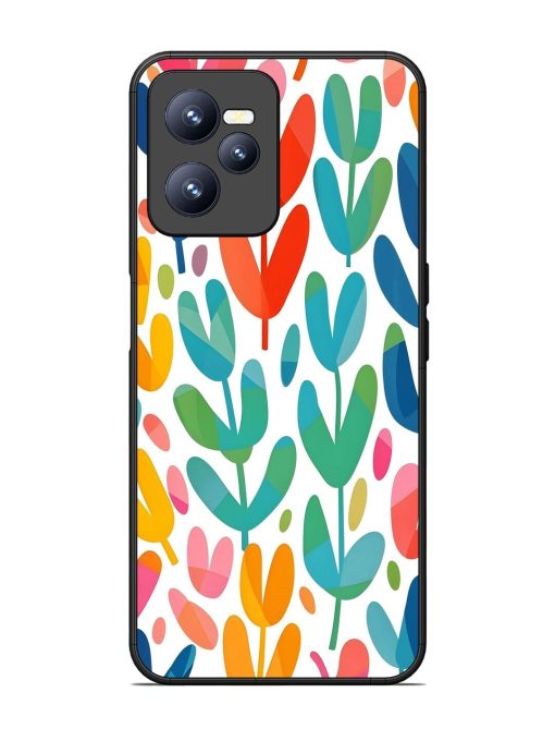 Rainbow Of Blooms Glossy Soft Edge Case for Realme C35 Chachhi