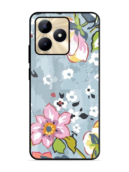 Floral Fantasy Glossy Soft Edge Case for Realme C51