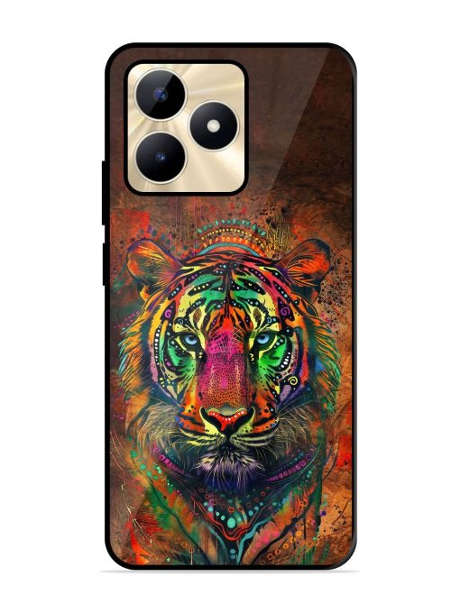 Cosmic Tiger Glossy Soft Edge Case for Realme C53 Chachhi