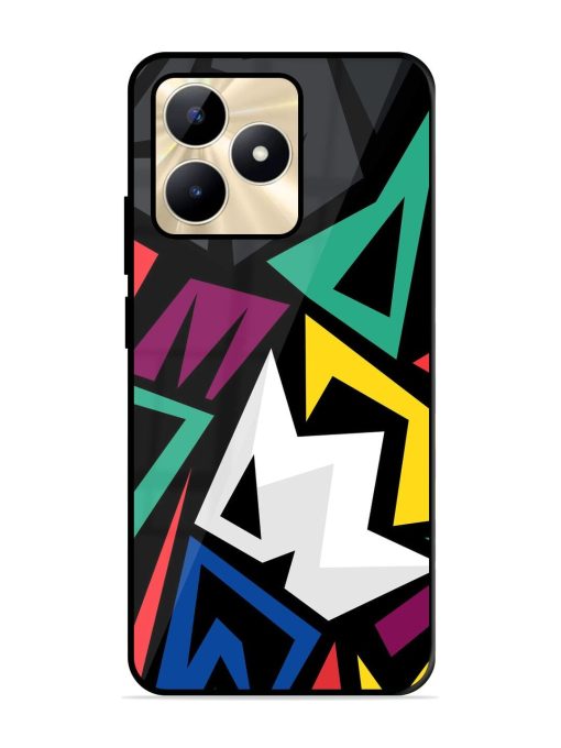 Chaotic Geometry Glossy Soft Edge Case for Realme C53 Chachhi