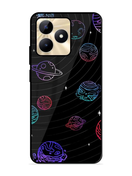 Cosmic Ballet Glossy Soft Edge Case for Realme C53 Chachhi