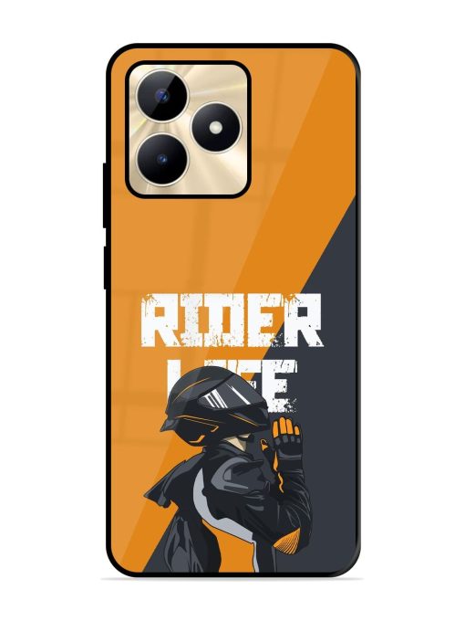 Ride Never Ends Glossy Soft Edge Case for Realme C53 Chachhi