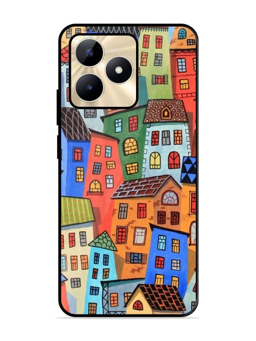 Rainbow House Glossy Soft Edge Case for Realme C53 Chachhi