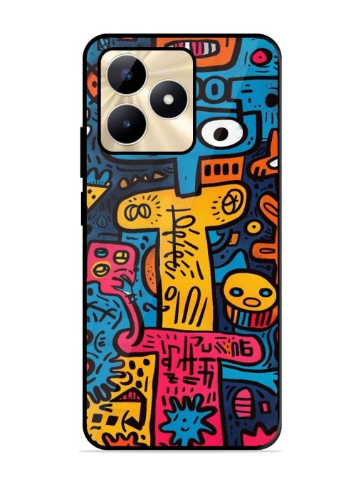 Doodletopia Glossy Soft Edge Case for Realme C53 Chachhi