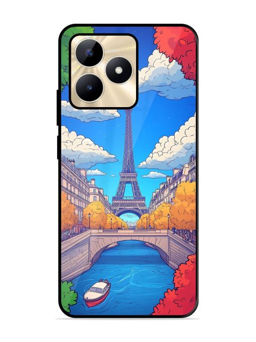 Parisian Panorama Glossy Soft Edge Case for Realme C53 Chachhi