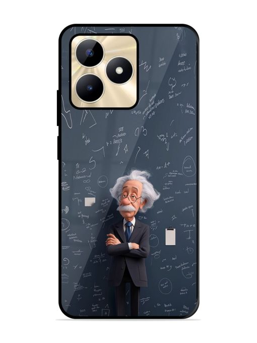 Albert Einstein Glossy Soft Edge Case for Realme C53 Chachhi