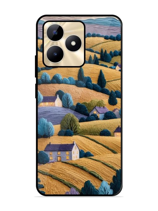 Rolling Hilltop Haven Glossy Soft Edge Case for Realme C53 Chachhi