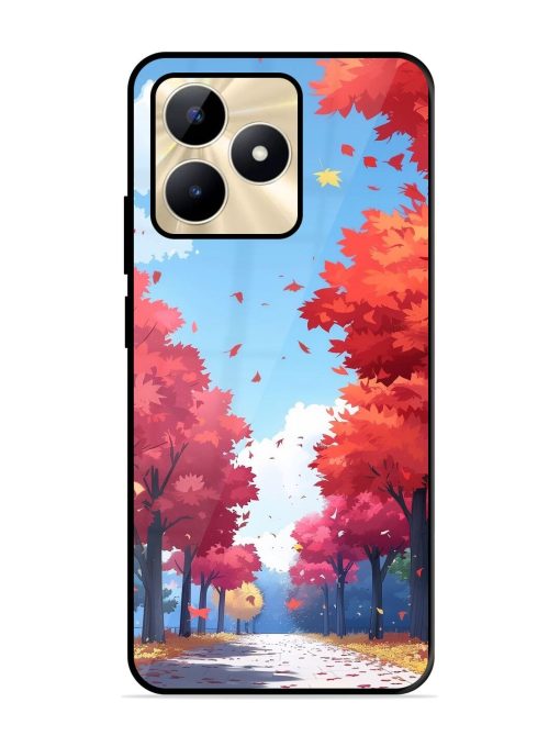 Autumn'S Embrace Glossy Soft Edge Case for Realme C53 Chachhi