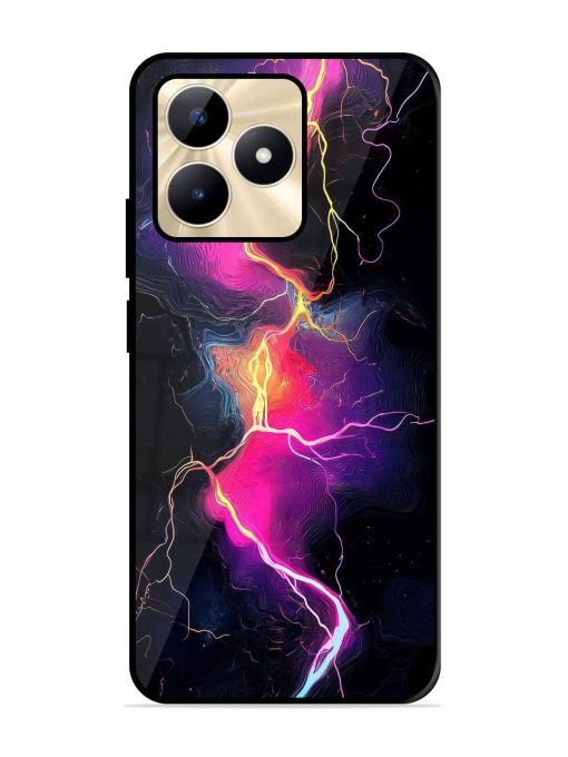 Electric Dreams Glossy Soft Edge Case for Realme C53 Chachhi