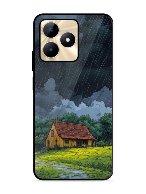 Rainy Day Retreat Glossy Soft Edge Case for Realme C53 Chachhi