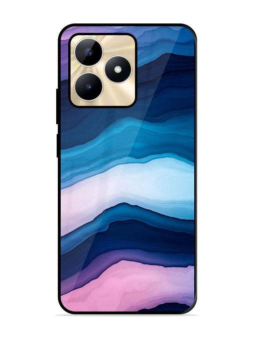 Oceanic Layers Glossy Soft Edge Case for Realme C53 Chachhi