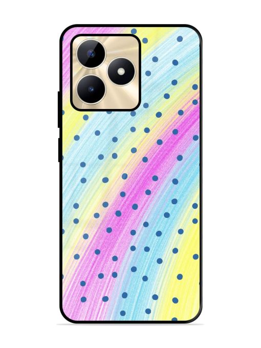 Polka Dot Paradise Glossy Soft Edge Case for Realme C53 Chachhi