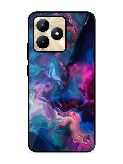 Cosmic Swirl Glossy Soft Edge Case for Realme C53 Chachhi