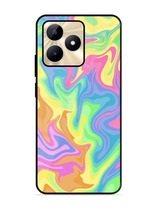 Whimsical Swirl Glossy Soft Edge Case for Realme C53 Chachhi