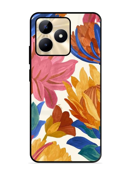 Blooming Tapestry Glossy Soft Edge Case for Realme C53 Chachhi