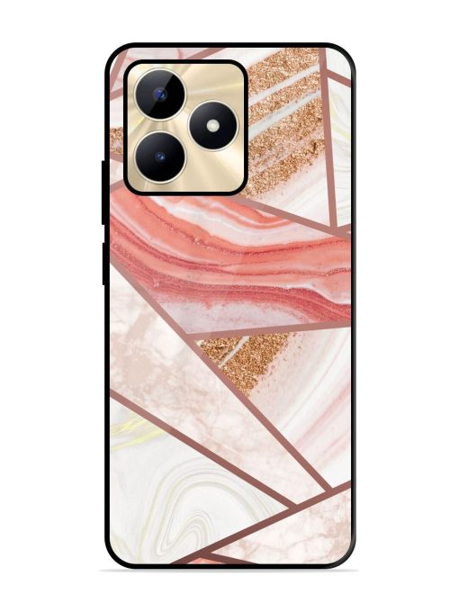 Rosy Mosaic Glossy Soft Edge Case for Realme C53 Chachhi