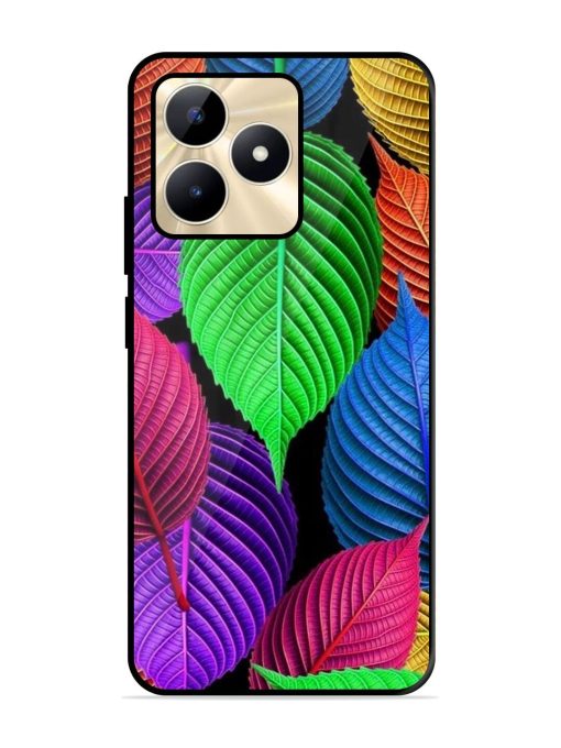 Rainbow Leaf Symphony Glossy Soft Edge Case for Realme C53 Chachhi