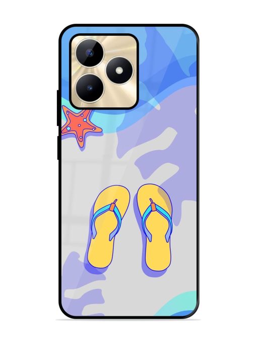 Sandy Toes And Salty Seas Glossy Soft Edge Case for Realme C53 Chachhi