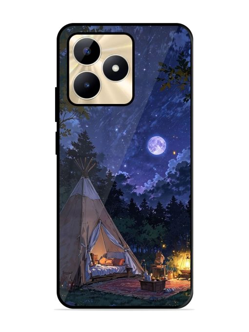 Moonlight Camping Glossy Soft Edge Case for Realme C53 Chachhi