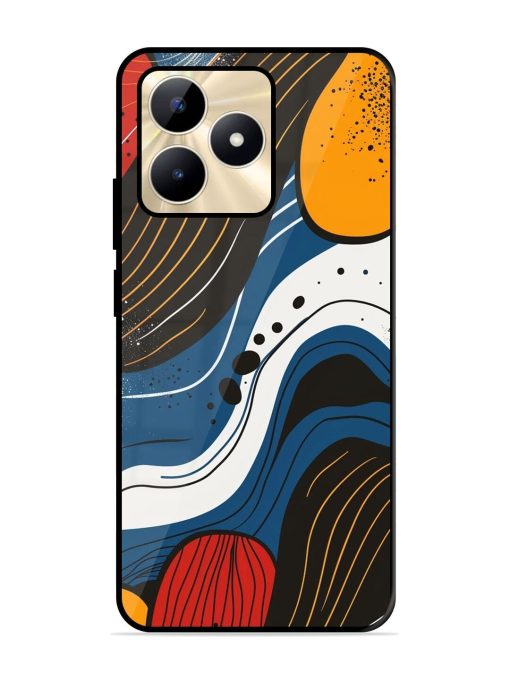 Abstract Expression Glossy Soft Edge Case for Realme C53 Chachhi