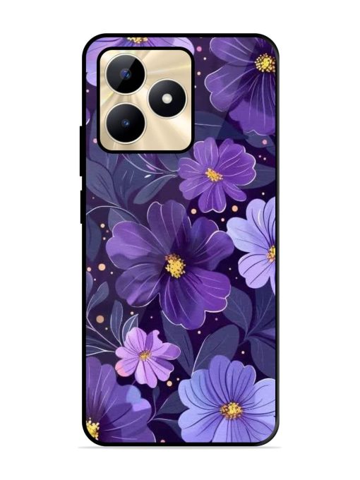 Purple Paradise Glossy Soft Edge Case for Realme C53 Chachhi