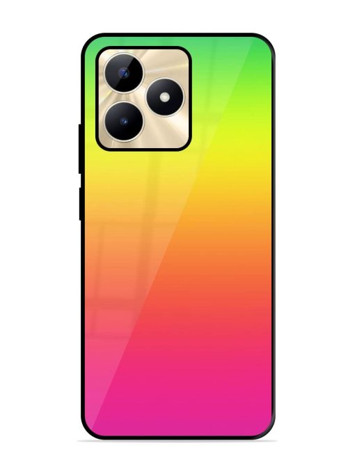 Rainbow Gradient Glossy Soft Edge Case for Realme C53 Chachhi