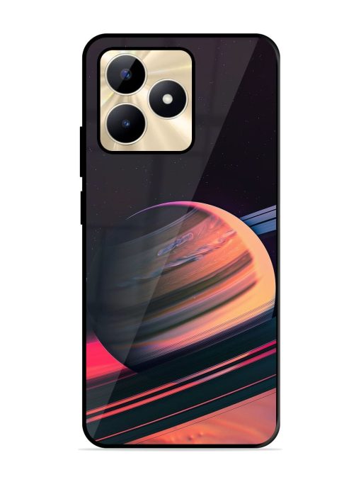 Neon Saturn Glossy Soft Edge Case for Realme C53 Chachhi