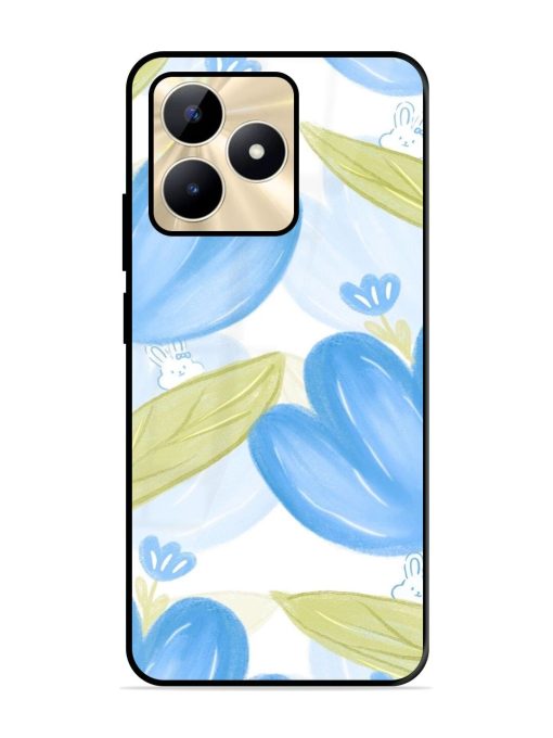 Bunny'S Blue Garden Glossy Soft Edge Case for Realme C53 Chachhi