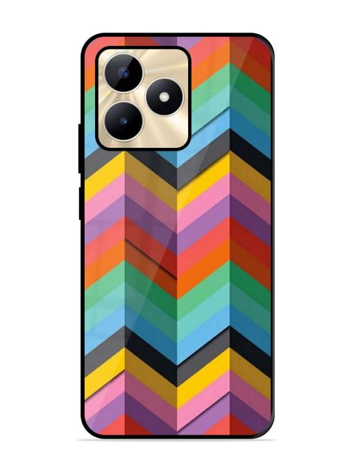 Colorful Zigzag Glossy Soft Edge Case for Realme C53 Chachhi