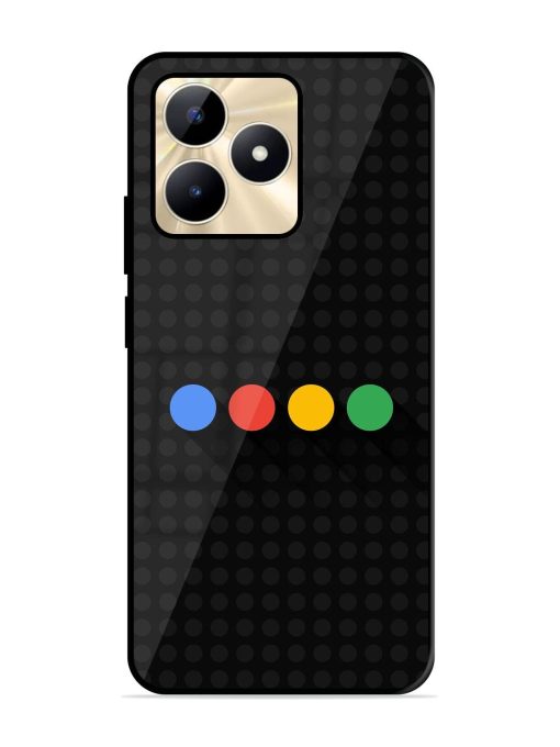 Google Dots Glossy Soft Edge Case for Realme C53 Chachhi