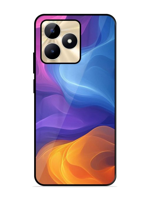 Cosmic Currents Glossy Soft Edge Case for Realme C53 Chachhi