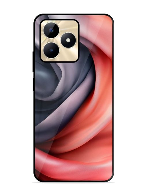 Swirling Silk Glossy Soft Edge Case for Realme C53 Chachhi