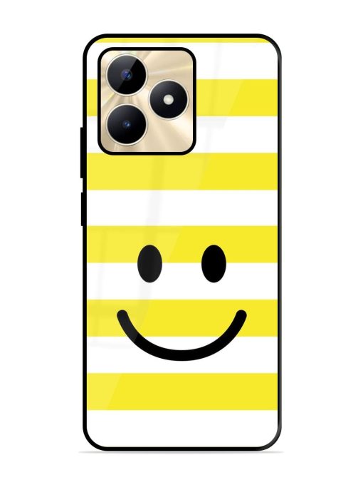 Smiling Stripes Glossy Soft Edge Case for Realme C53 Chachhi