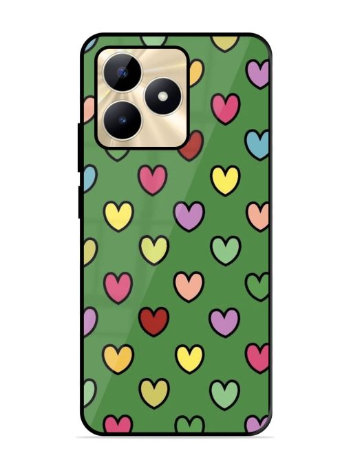 Rainbow Heart Parade Glossy Soft Edge Case for Realme C53