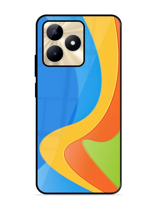 Curvy Color Cascade Glossy Soft Edge Case for Realme C53