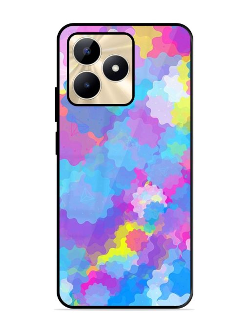 Psychedelic Cloud Burst Glossy Soft Edge Case for Realme C53 Chachhi