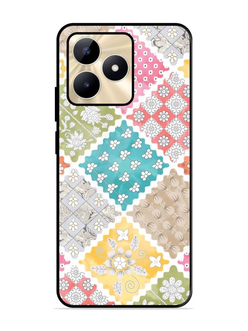 Patchwork Dreamscape Glossy Soft Edge Case for Realme C53 Chachhi