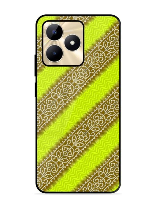 Golden Bandana Bliss Glossy Soft Edge Case for Realme C53 Chachhi