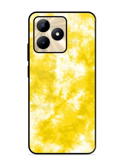 Golden Tie-Dye Twirl Glossy Soft Edge Case for Realme C53 Chachhi