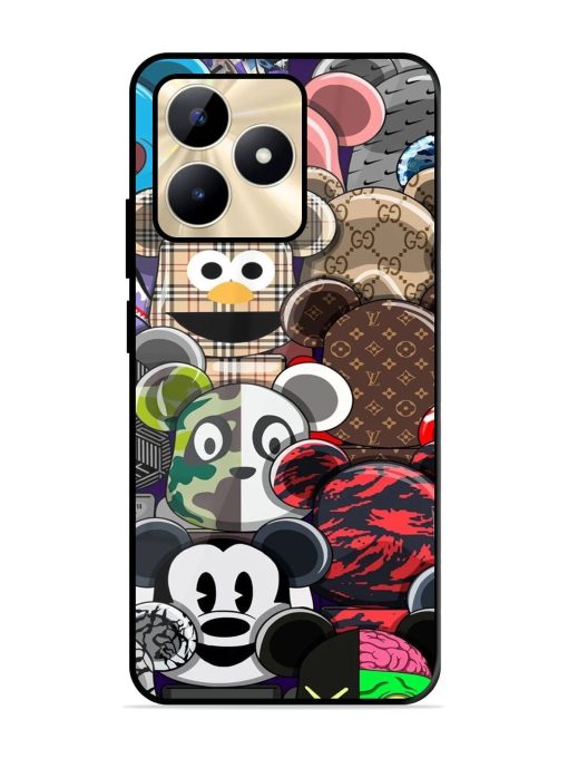 Streetwear Bearbrick Extravaganza Glossy Soft Edge Case for Realme C53 Chachhi