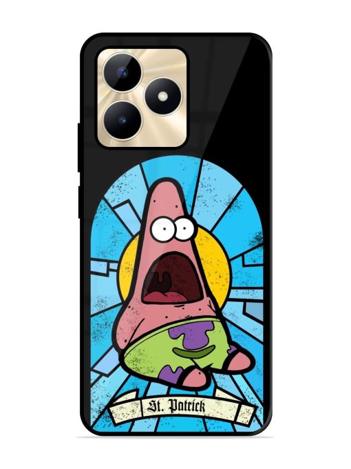 St. Patrick'S Day Stained Glass Patrick Star Glossy Soft Edge Case for Realme C53