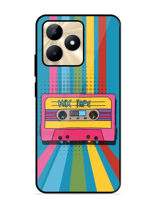 Retro Cassette Tapes Glossy Soft Edge Case for Realme C53 Chachhi