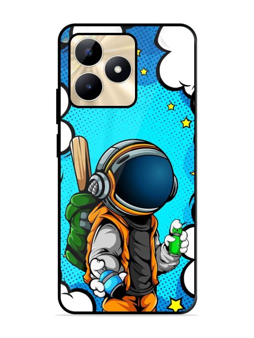 Space Graffiti Artist Glossy Soft Edge Case for Realme C53 Chachhi