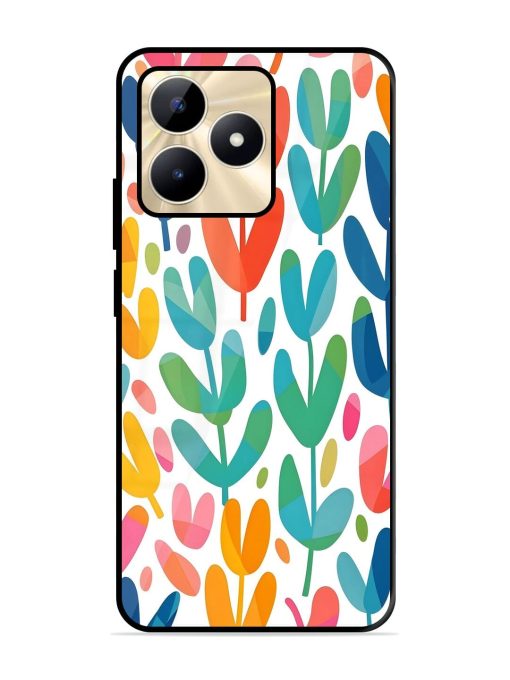 Rainbow Of Blooms Glossy Soft Edge Case for Realme C53 Chachhi