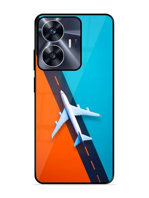 Skyward Bound Glossy Soft Edge Case for Realme C55 Chachhi