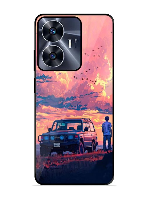 Solitude'S Horizon Glossy Soft Edge Case for Realme C55 Chachhi