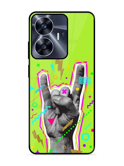 Neon Rock Glossy Soft Edge Case for Realme C55 Chachhi