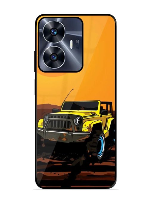 Sunset Cruise Glossy Soft Edge Case for Realme C55 Chachhi