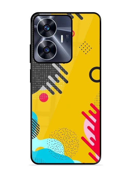 Neon Pop Glossy Soft Edge Case for Realme C55 Chachhi